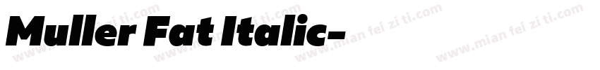 Muller Fat Italic字体转换